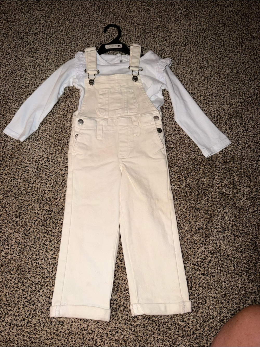 JOE’S Jeans overalls with cute shirt